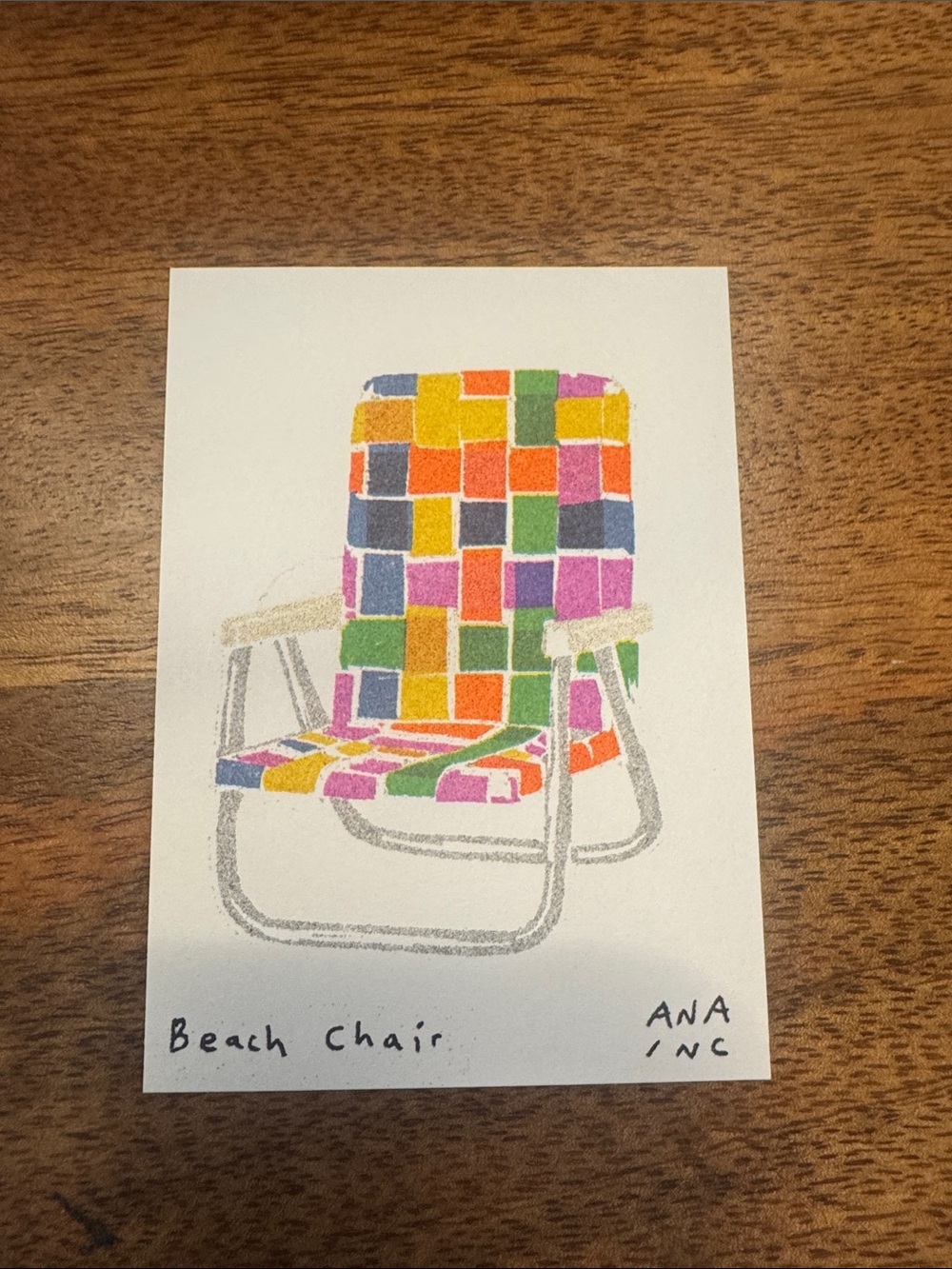 Inciardi Beach Chair Mini Print